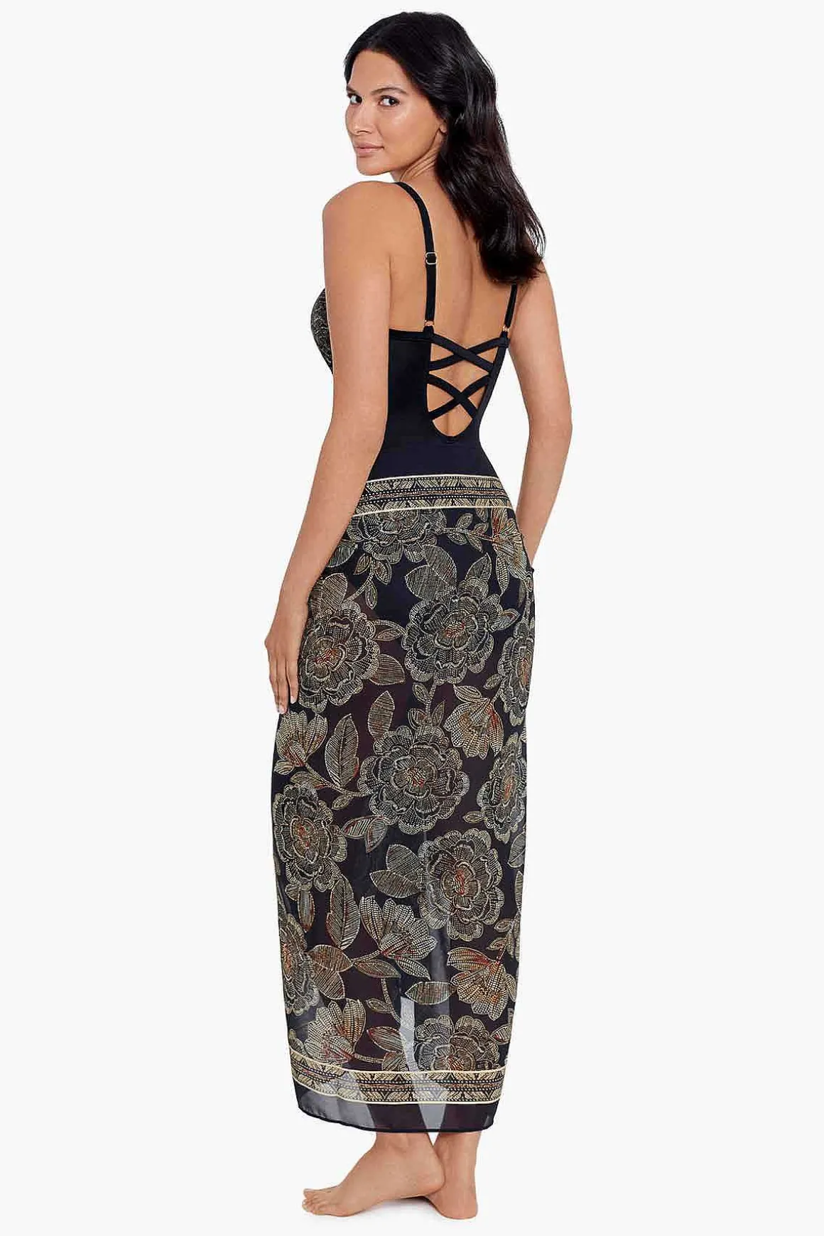 Bloemblaadje Pusher Sjaal Pareo Swim Cover Up