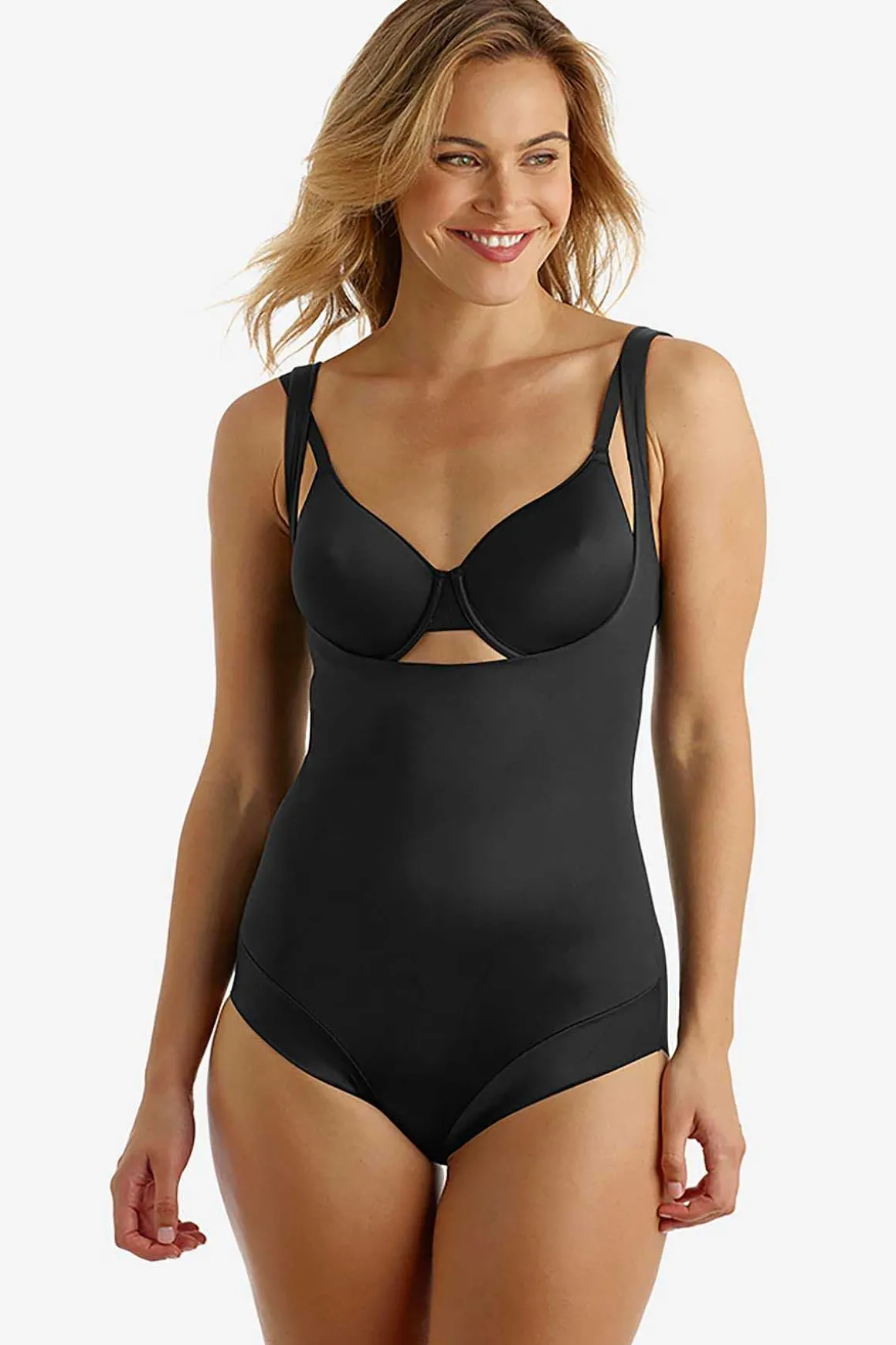 Firm Control Torsette Body Briefer Met "Back Magic"