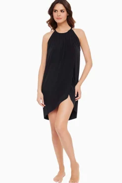 Gedrapeerde Zwem Cover-Up Jurk