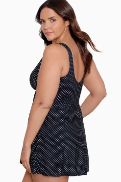 Grote Maat Pin Point Marais Zwemjurk Uit Een Stuk