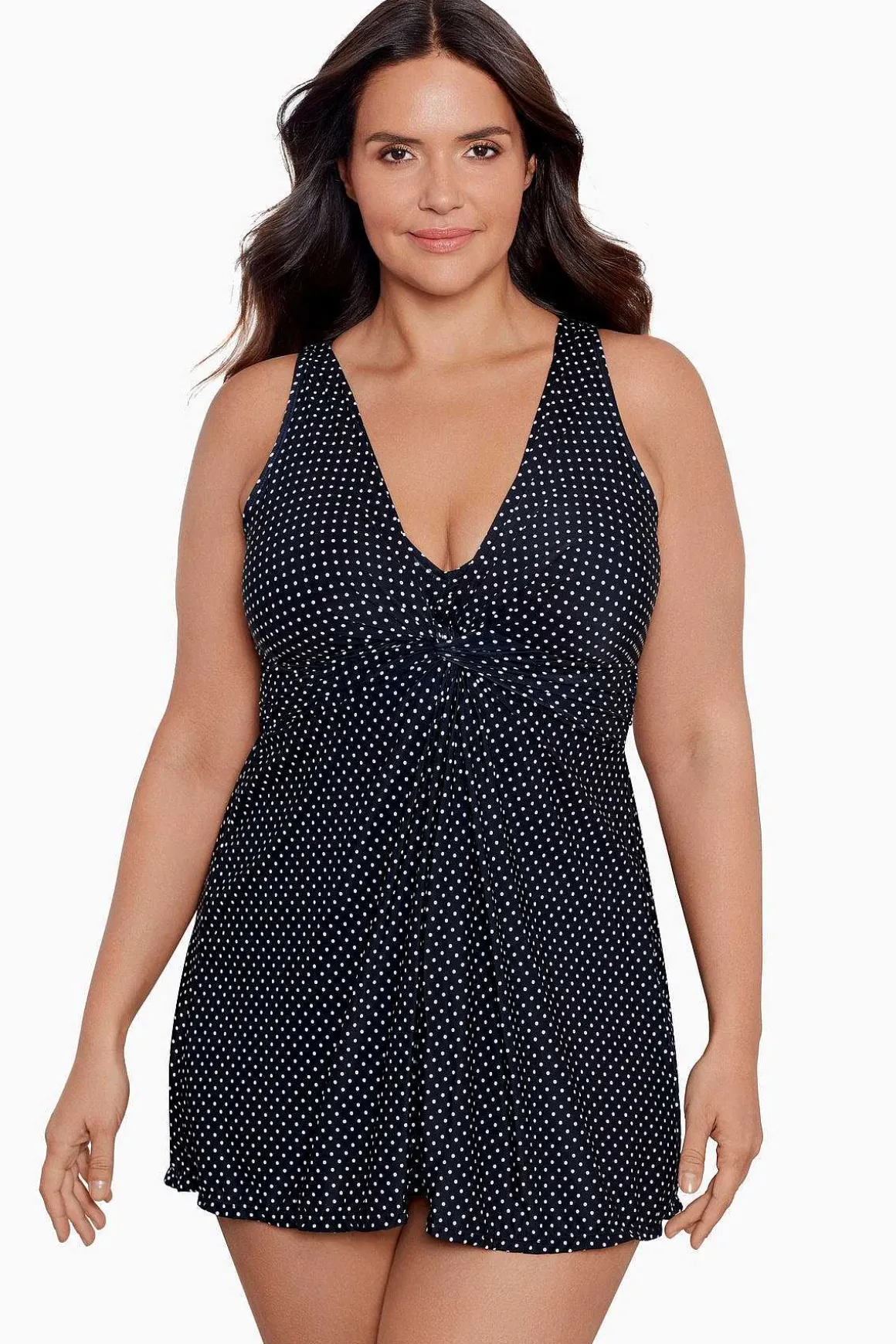 Grote Maat Pin Point Marais Zwemjurk Uit Een Stuk