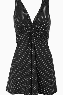 Grote Maat Pin Point Marais Zwemjurk Uit Een Stuk