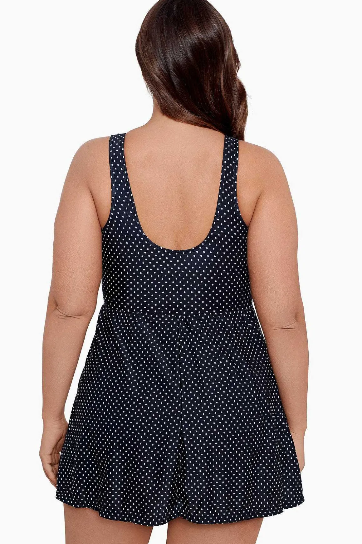 Grote Maat Pin Point Marais Zwemjurk Uit Een Stuk