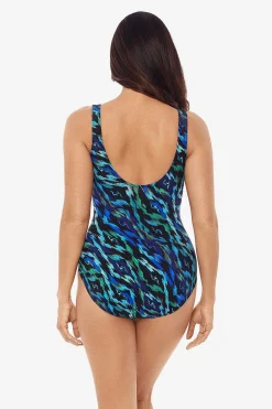 Jewels Of The Nile Colorblock Het Is Een Wikkelbadpak Uit Een Stuk