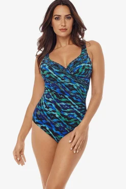 Jewels Of The Nile Colorblock Het Is Een Wikkelbadpak Uit Een Stuk