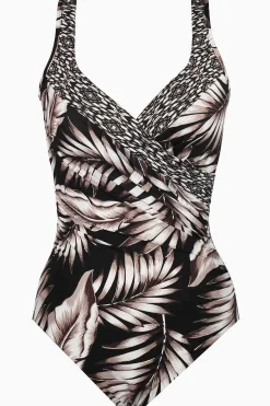 Oasis Colorblock Het Is Een Wikkelbadpak Uit Een Stuk