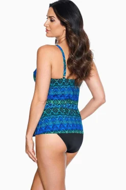 Ocean Ombre Love Knot Tankinitop Dd-Cup