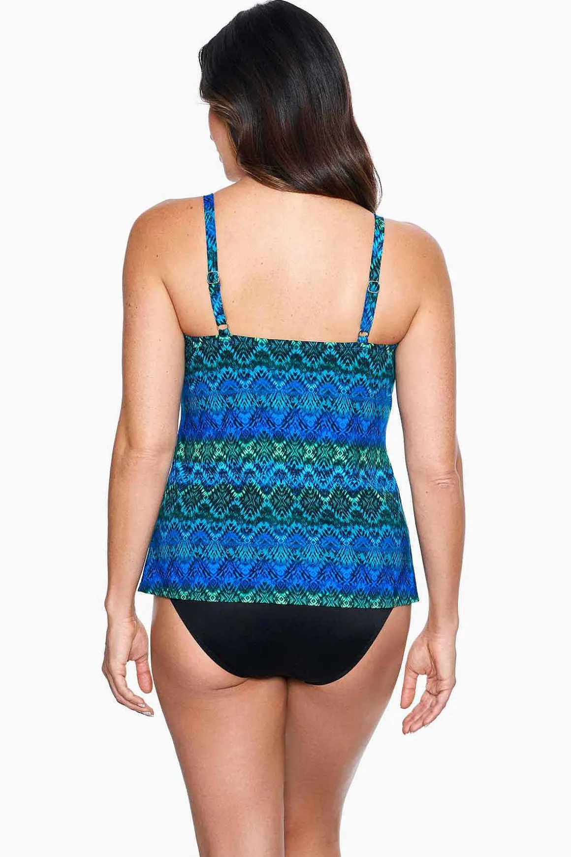 Ocean Ombre Love Knot Tankinitop Dd-Cup