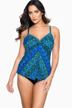 Ocean Ombre Love Knot Tankinitop Dd-Cup