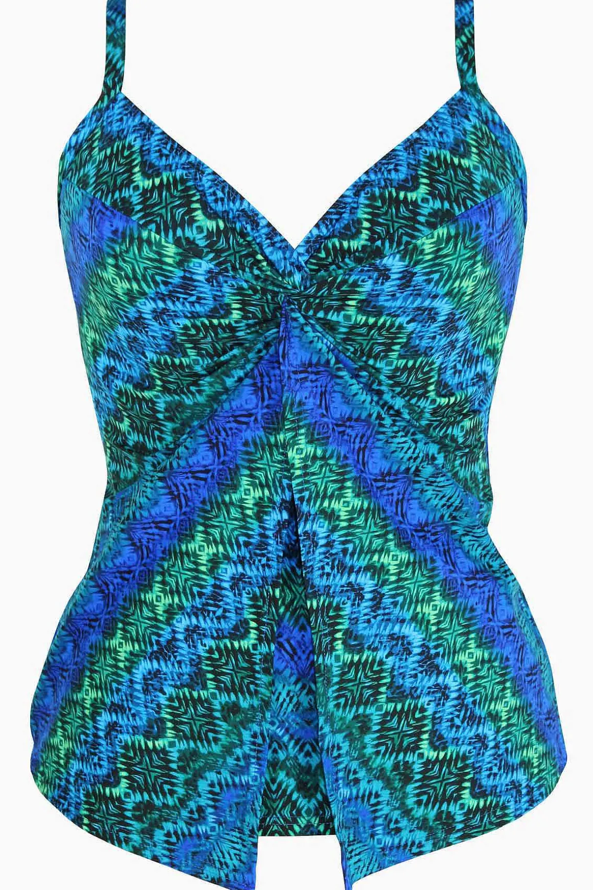 Ocean Ombre Love Knot Tankinitop Dd-Cup