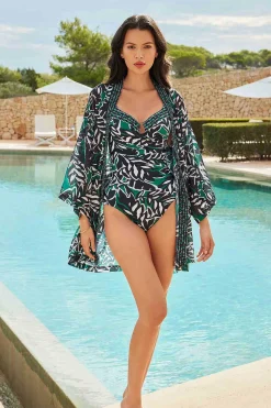 Palma Verde Kimono Zwembedekking
