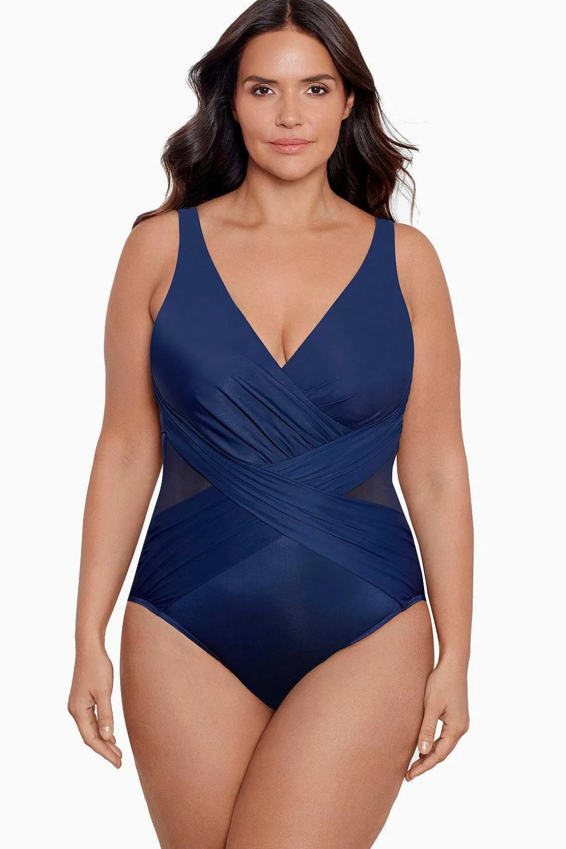 Plus Size Crossover Badpak Uit Een Stuk