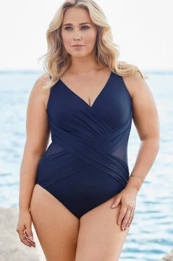 Plus Size Crossover Badpak Uit Een Stuk