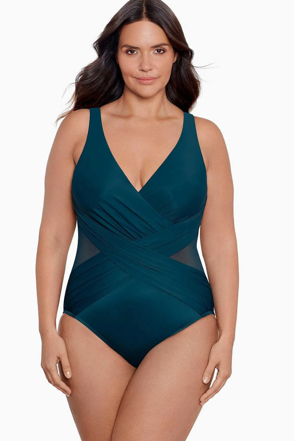 Plus Size Crossover Badpak Uit Een Stuk