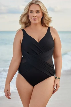 Plus Size Crossover Badpak Uit Een Stuk