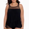 Plus Size Illusionisten Mirage Tankinitop Met Beugel