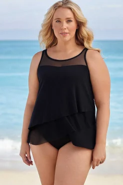 Plus Size Illusionisten Mirage Tankinitop Met Beugel