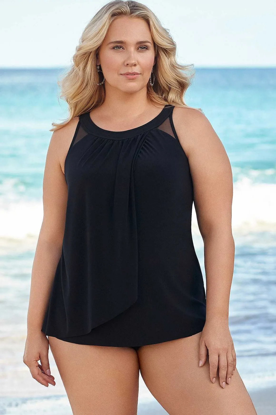 Plus Size Illusionisten Ursula Tankinitop Met Beugel