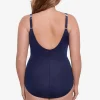 Plus Size Tropica Toile Oceanus Zwempak Uit Een Stuk
