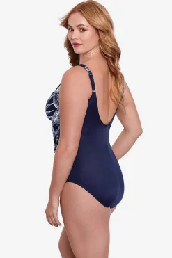 Plus Size Tropica Toile Oceanus Zwempak Uit Een Stuk