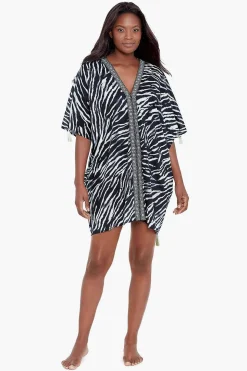 Tigre Sombre Caftan Zwembedekking