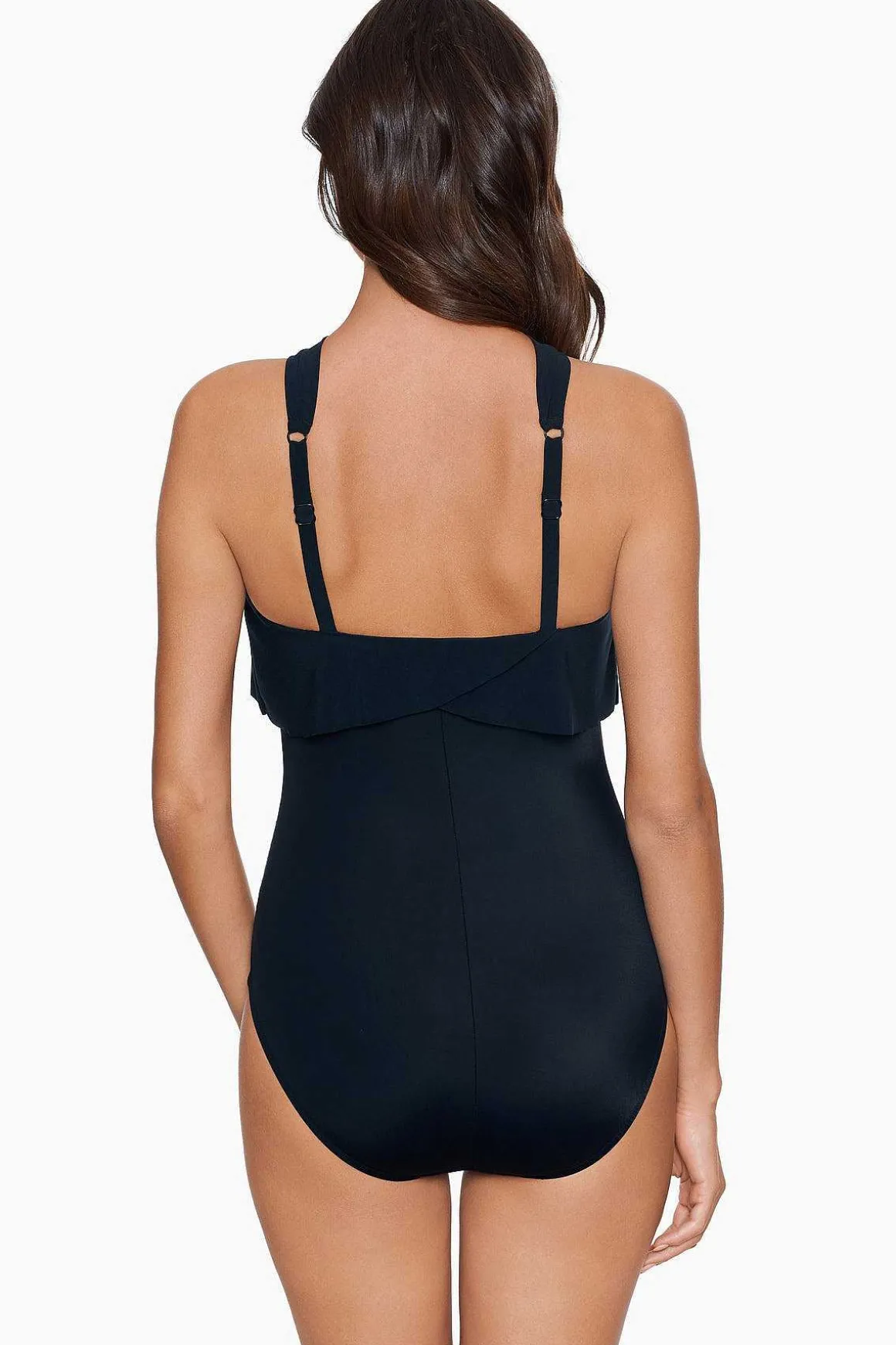 Vierkant Gesneden Liza Badpak Uit Een Stuk