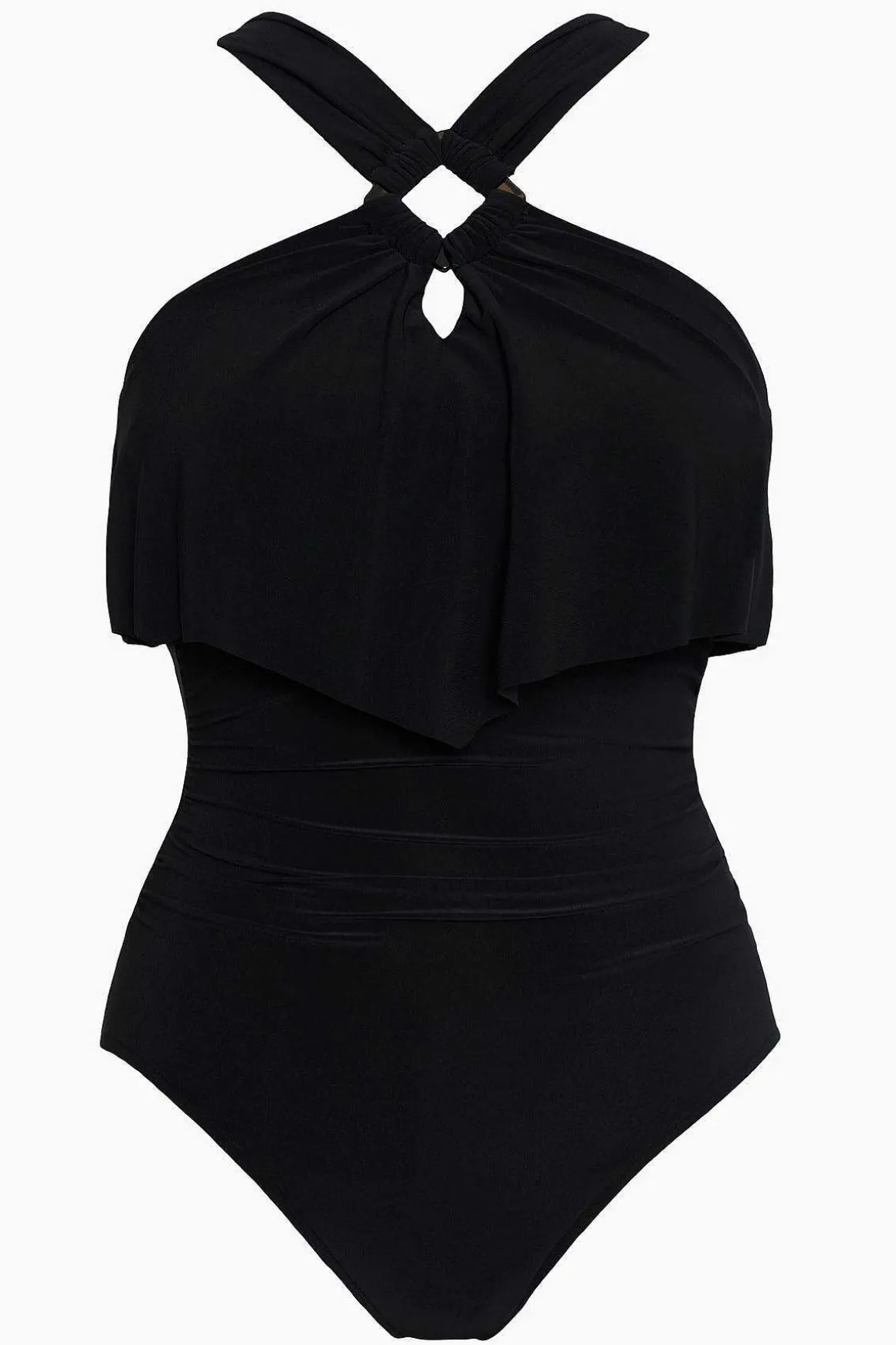 Vierkant Gesneden Liza Badpak Uit Een Stuk