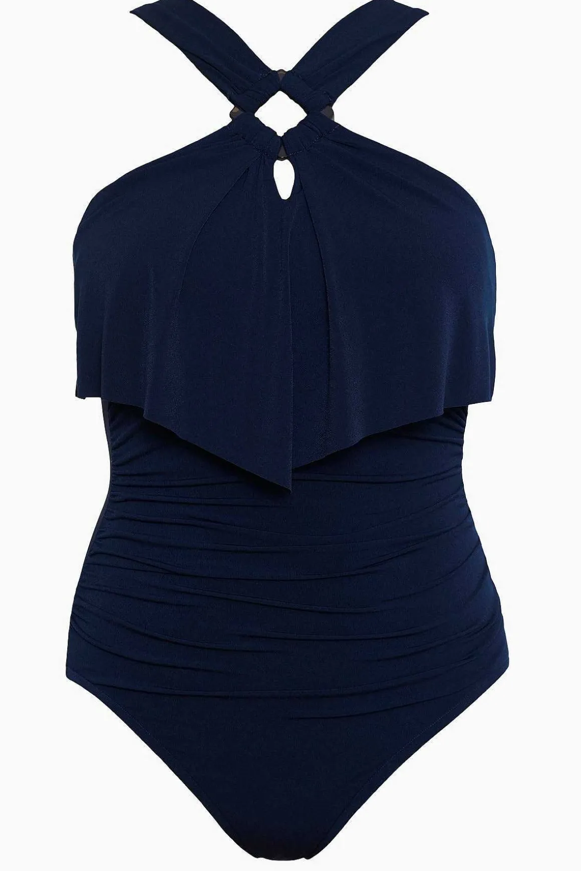 Vierkant Gesneden Liza Badpak Uit Een Stuk