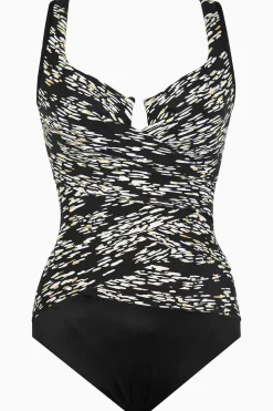 Zari Gelaagd Ontsnappingsbadpak Uit Een Stuk